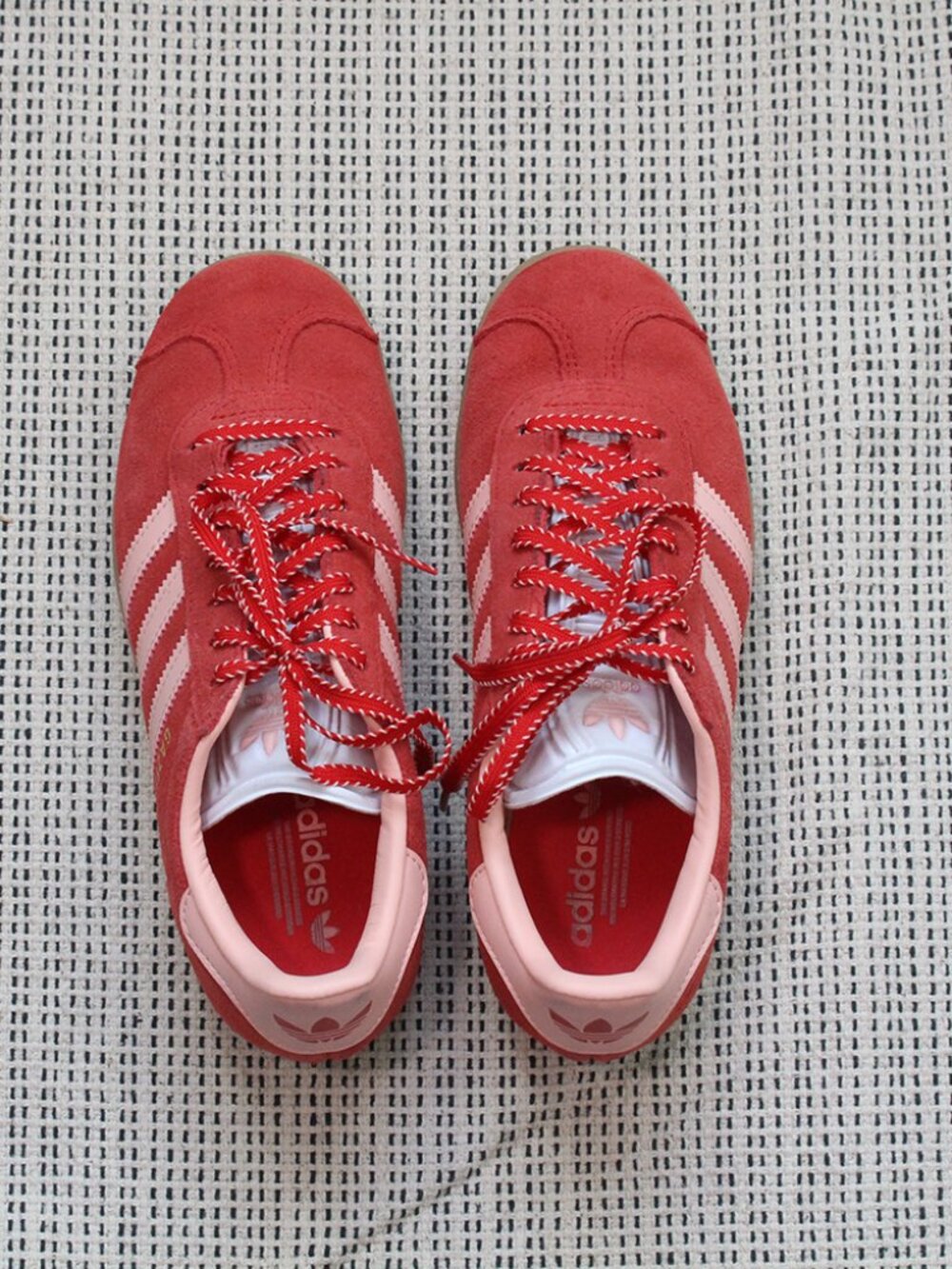 Adidas Gazelle Scarlet Glow Pink (w/Special Laces)
